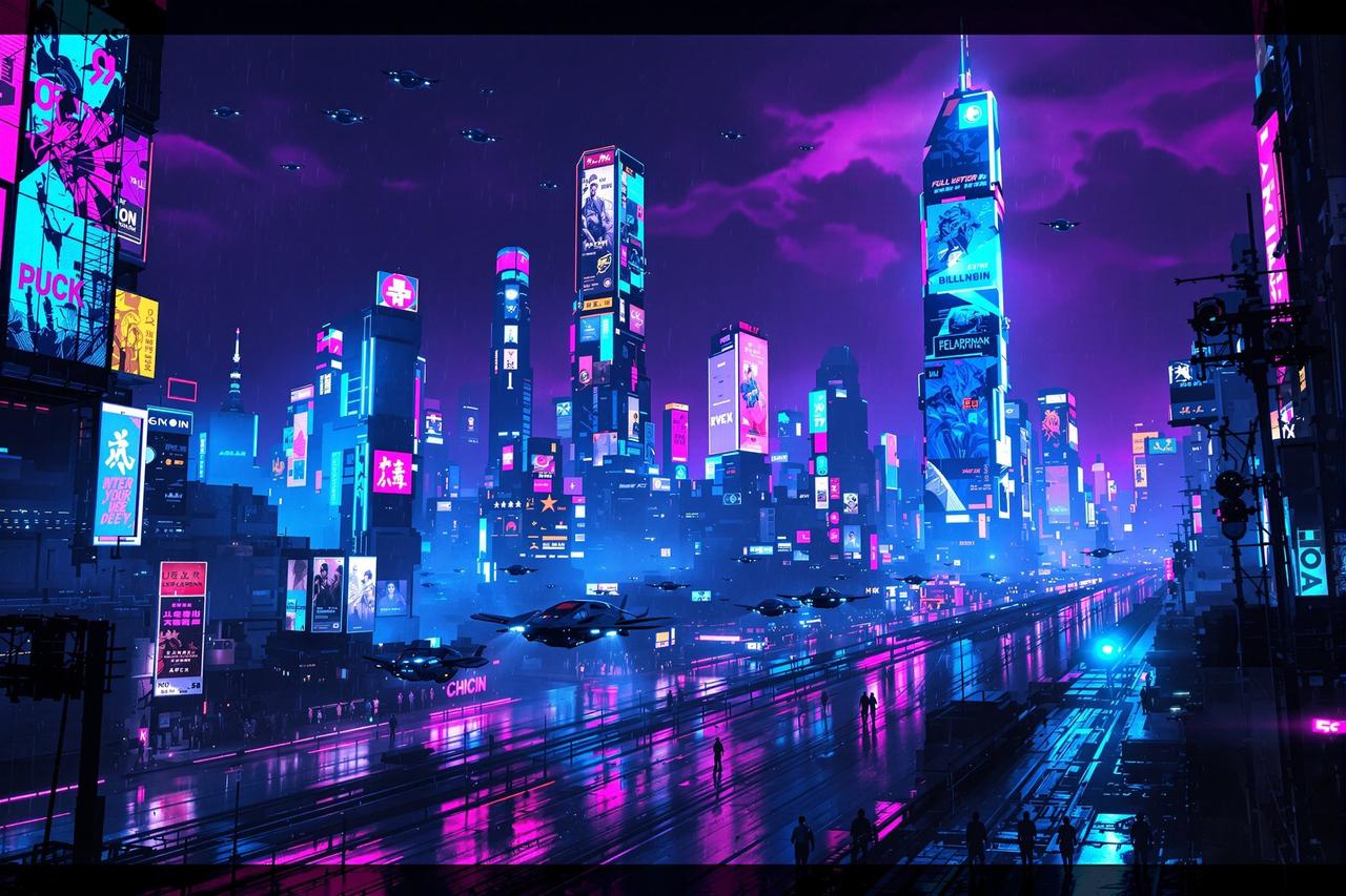 赛博朋克美学:从《银翼杀手》到《赛博朋克2077》的视觉革命 - 琪琪影视特约撰稿 赛博朋克美学:从《银翼杀手》到《赛博朋克2077》的视觉革命